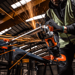 AEG 18V 115mm Brushless Finishing Grinder with Lever Switch