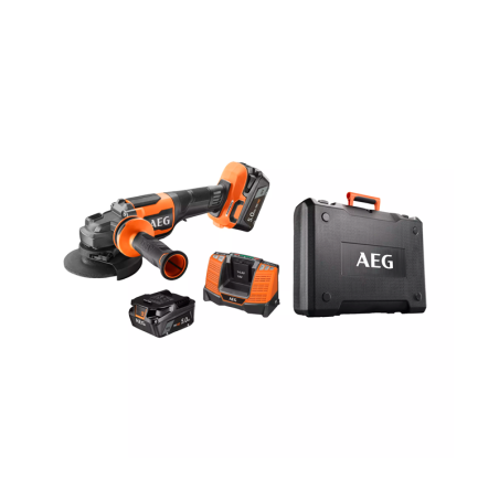 Rebarbadora de Acabamentos BEWS 18-125BLPX2-502C sem Escovas 18V 125mm com Interruptor de Alavanca AEG