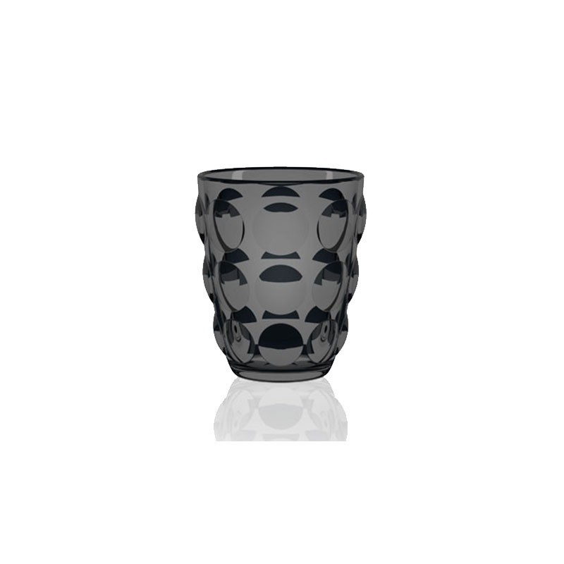 Set of 6 Black Tumbler Glasses - Bolle