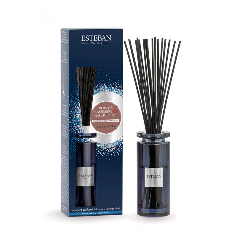 Difusor Stick e Recarga 75ml Caxemira e Âmbar Cinza