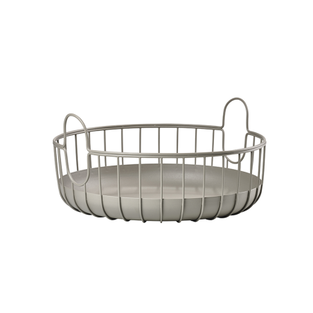 Basket 38x18cm Taupe - Inu