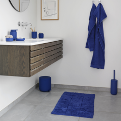 Bath Mat 50x80cm Indigo Blue - Tiles