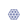 Trivet Indigo - Triangles