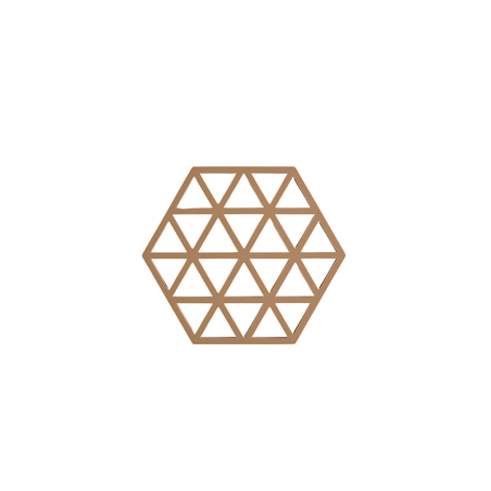 Trivet Terracotta - Triangles