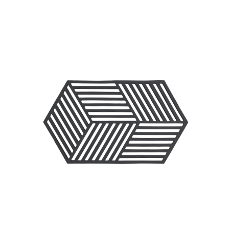 Trivet 24cm Black - Hexagon