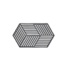 Trivet 24cm Black - Hexagon