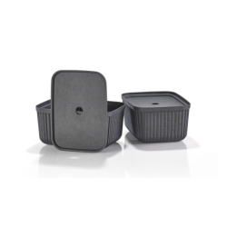 Set of 2 Storage Boxes 23cm Black - Pulp