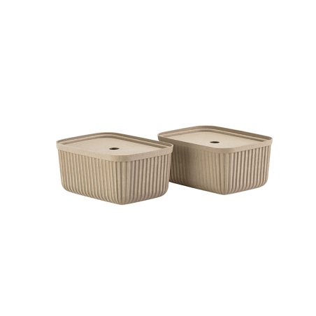Set of 2 Storage Boxes 32cm Brown - Pulp