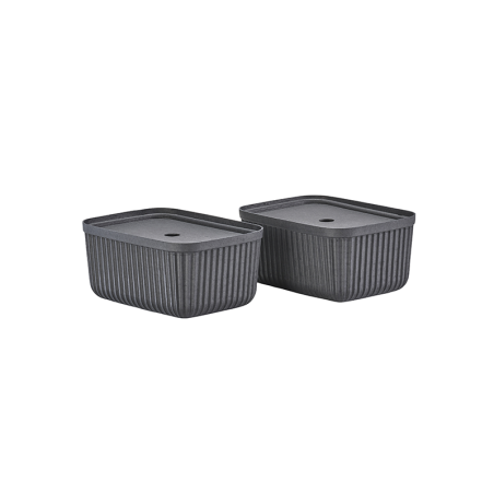Set of 2 Storage Boxes 32cm Black - Pulp