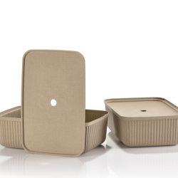 Set of 2 Storage Boxes 48cm Brown - Pulp