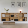 Set of 2 Storage Boxes 48cm Brown - Pulp