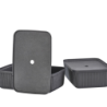 Set of 2 Storage Boxes 48cm Black - Pulp