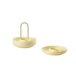 Suporte com 4 Copos para Ovos Amarelo - Singles