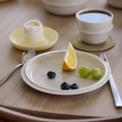 4 Egg Cups with Holder Limestone - Singles