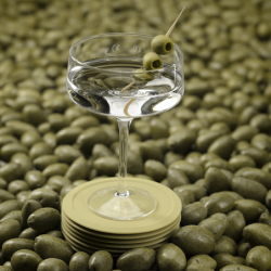 Bases para Copos 6Un Verde - Singles