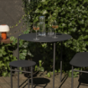 Stool 33cm Black - Disc