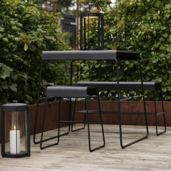 Mesa Exterior Negro - A-Café