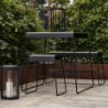 Mesa Exterior Negro - A-Café