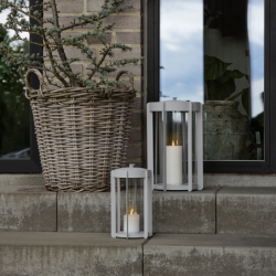 Lantern 25cm Soft Grey - Firefly