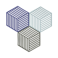 Set of 3 Trivet Indigo, Fog and Olive Taupe - Hexagon