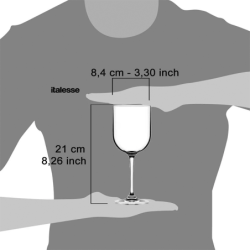 Set of 6 Glasses Transparent - Moonlight