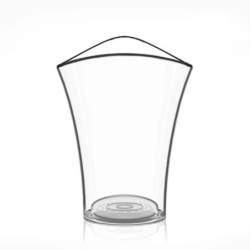 Bucket Round with LED Base Clear - Vela