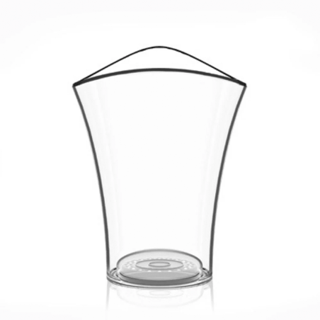 Frapé Redondo com Base LED Transparente - Vela
