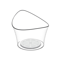 Frapé com Base LED Transparente Redondo - Vela