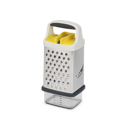 Box Grater with Precision Food-Grip Yellow - Multi-Grip
