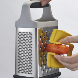 Box Grater with Precision Food-Grip Yellow - Multi-Grip