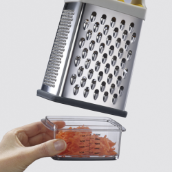 Box Grater with Precision Food-Grip Yellow - Multi-Grip