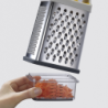 Box Grater with Precision Food-Grip Yellow - Multi-Grip