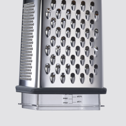 Box Grater with Precision Food-Grip Yellow - Multi-Grip