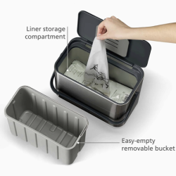 4L Food Waste Caddy Grey - Collect
