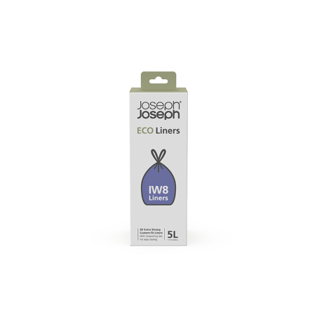 Custom-Fit Recycled Bin Liners Grey 5L (20UN) - IW8
