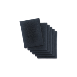 6 Replacement Odour Filters Black