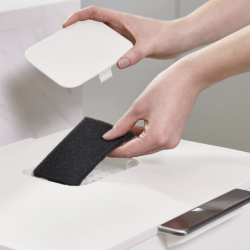 6 Replacement Odour Filters Black