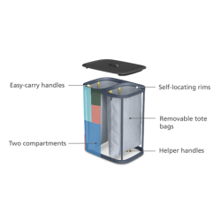 Easy-Empty Laundry Basket 90L J Lawes - Tota
