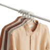Set of 5 Anti-Tangle Clothes Hangers Ecru - Orderly