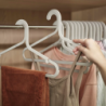 Set of 5 Anti-Tangle Clothes Hangers Ecru - Orderly