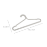 Set of 5 Anti-Tangle Clothes Hangers Ecru - Orderly