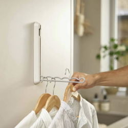Retractable Hanging Rail Ecru - Orderly
