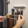 Belt, Tie & Scarf Hanging Rail Ecru - Orderly