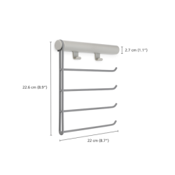 Belt, Tie & Scarf Hanging Rail Ecru - Orderly