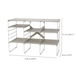 Adjustable Shoe Rack Triple - Level Plus