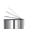 Balde do Lixo com Pedal 5L Inox - Easystore Luxe