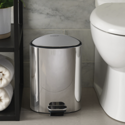 Balde do Lixo com Pedal 5L Inox - Easystore Luxe