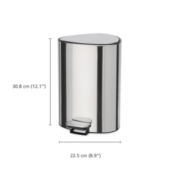 Cubo de Basura con Pedal 5L Inox - Easystore Luxe