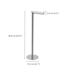 2-in-1 Toilet Roll Stand - Easystore Luxe