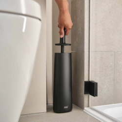 Escobilla para Inodoro Negro Mate - Flex 360